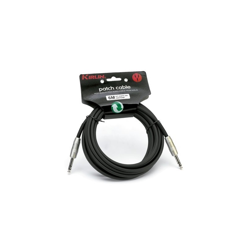 Kirlin Ap-209Pr-3M Stereo Jack - Jack 3 metros