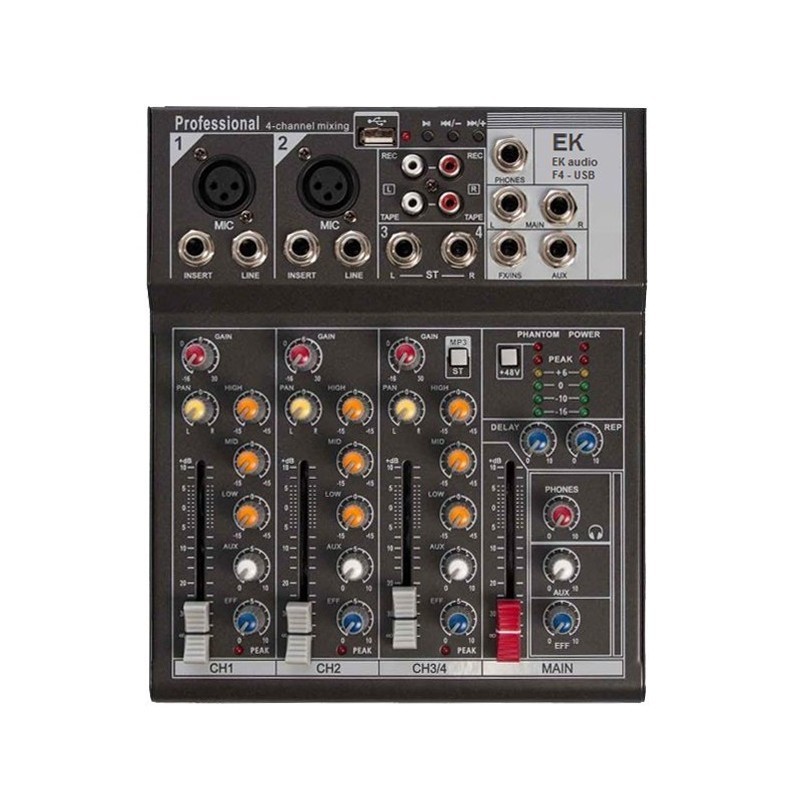 MESA EK AUDIO 4 CANALES F4USB