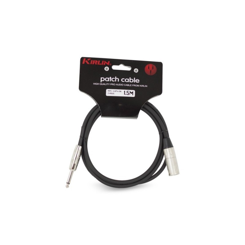 CABLE MICRO 1,5 M KIRLIN XLR M-JACK 24 WG