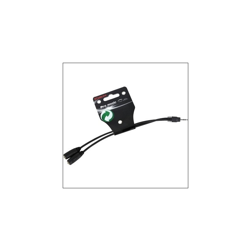 Kirlin Cable Audio Ye-366-0.15M Mini Jack M - 2 Mini Jack H