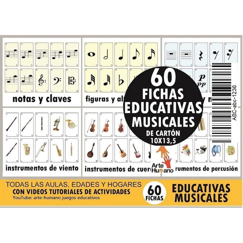 60 FICHAS EDUCATIVAS MUSICALES ARTE HUMANO