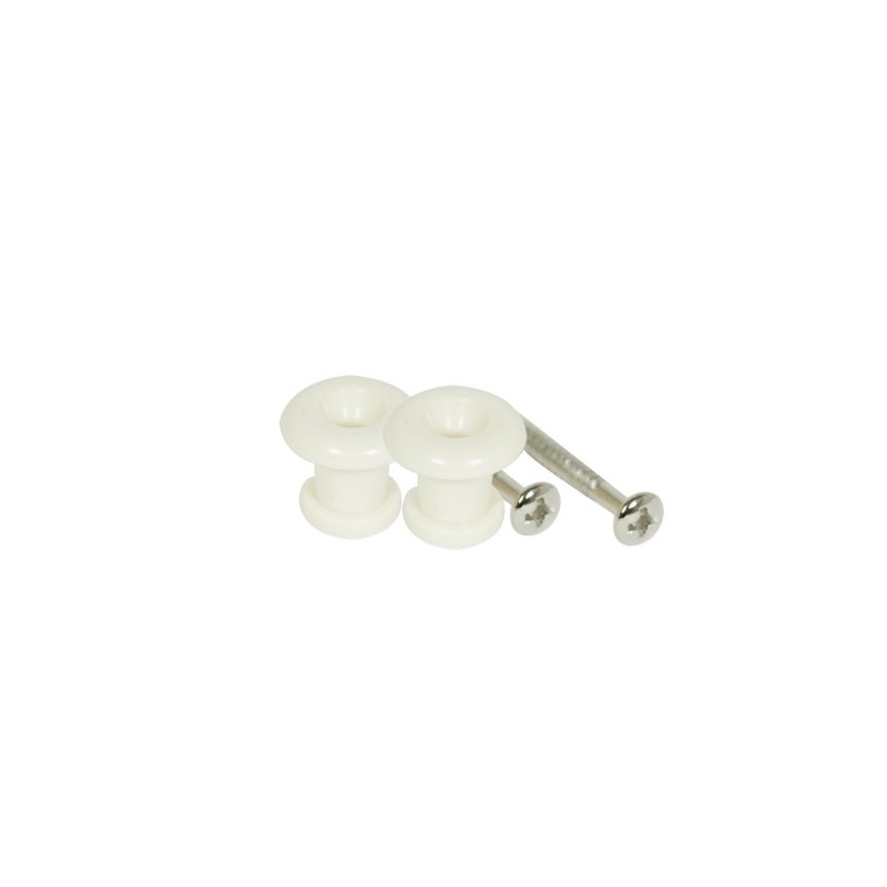 Pivote A024LVY blanco Sujeta bandolera con tornillo (Unidad)