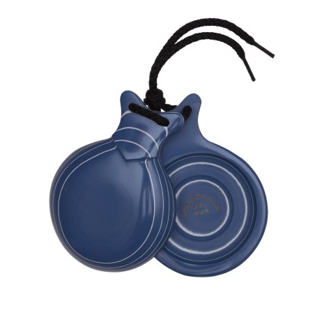 Castañuelas del Sur - Fibra vidrio azul veteado blanco nº5 (mediana) - Gama profesional - Caja doble
