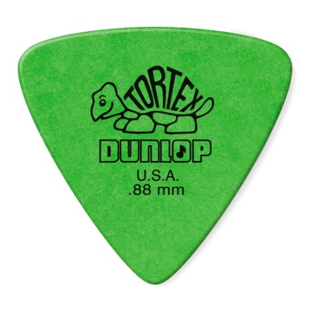 Dunlop 0.88 mm Tortex Verde Triangulo