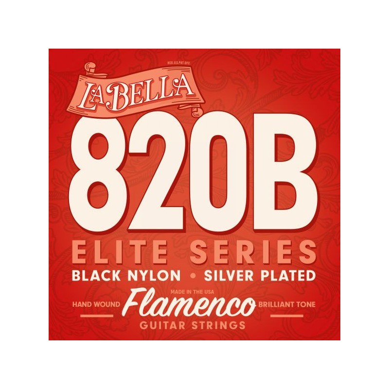 La Bella 820B flamenco black nylon