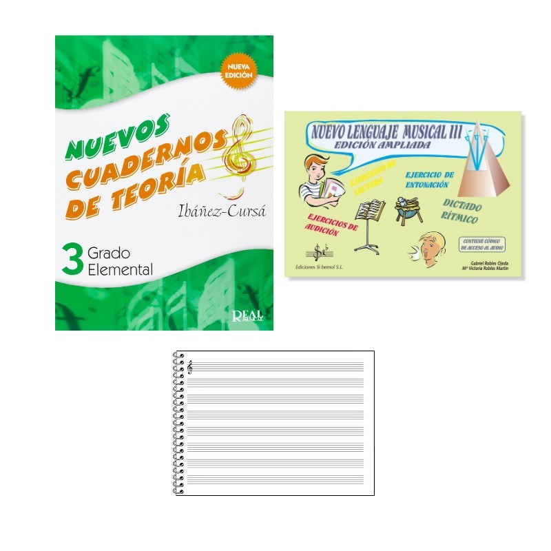 Pack Curso 3º de Básica (Conservatorio de Jerez)