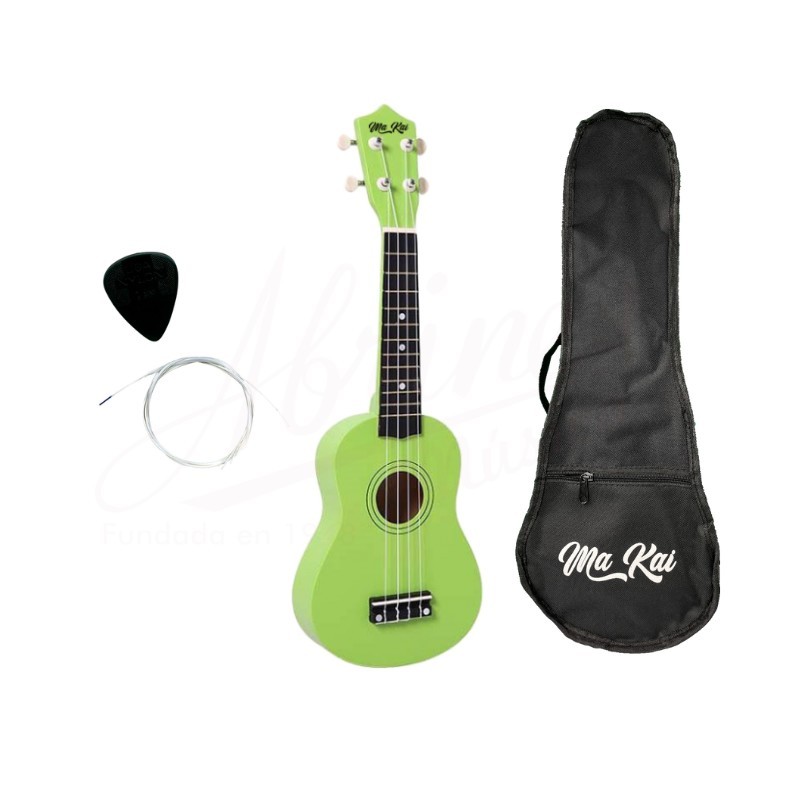 Ma Kai MAKAIAGR verde satinado soprano