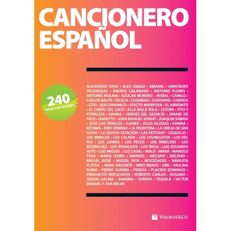 Cancionero Español 240 Letras + acordes