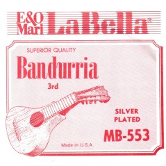 3ª La Bella BMB3 cuerda guitarra bandurria mb-553 (2 unidades)