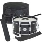 Gonalca 04706SP2 Pack Redoblante Magest 35x16 (Tambor + funda + baquetas + correas + porta baquetas) bellotas plateadas