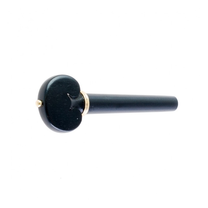 Di Alpi Clavija Violin Ébano mod. Corazón, Pin y collar Dorado 4/4