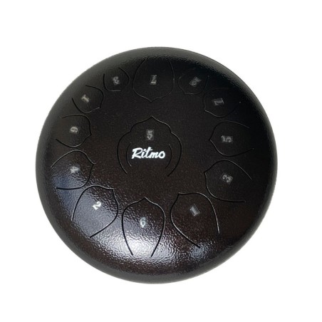 Ritmo TD12BZ tongue drum negro 12" 13 notas