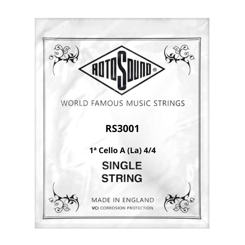 1ª Rotosound RS3001 cuerda guitarra a (la) 4/4