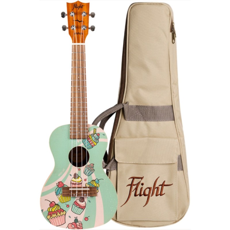 Flight AUC-33 Ukelele Concert Art Series Cupcake