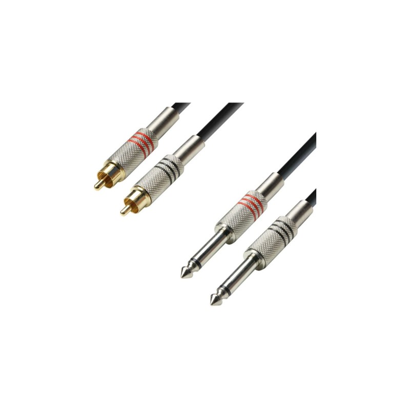 Adam Hall 2 x Jack Mono - 2 x RCA Macho 1 Metro