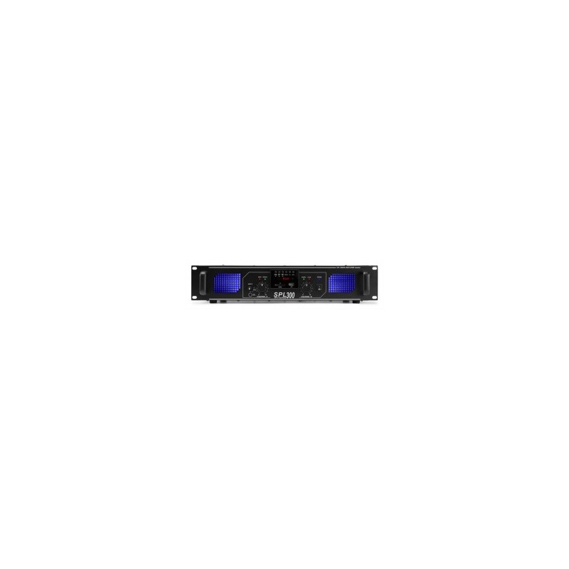 SPL 300MP3 Amplificador con LEDs azules EQ Negro