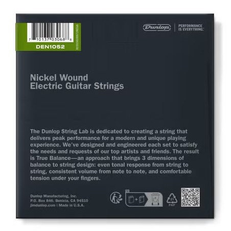 Dunlop Nickel Light Heavy 10-52