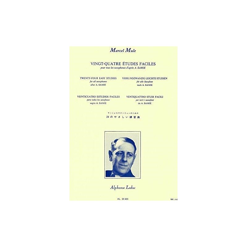 Alphonse Leduc - 24 Estudios Faciles Saxofon - Marcel Mule