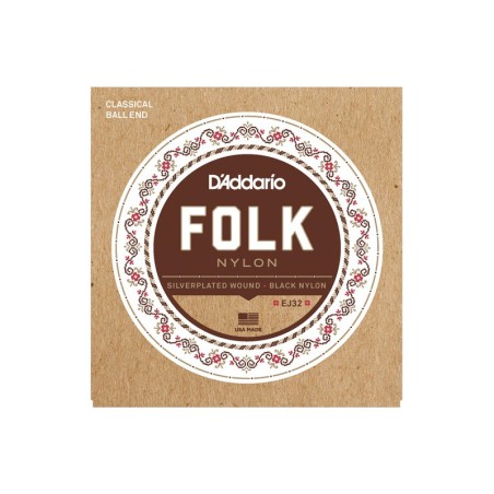 Daddario EJ32C Folk Nylon Silverplated Wound
