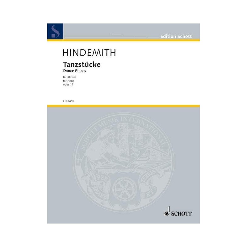 Hindemith - Tanzstucke Pieza de Danza Op. 19 ED 1418