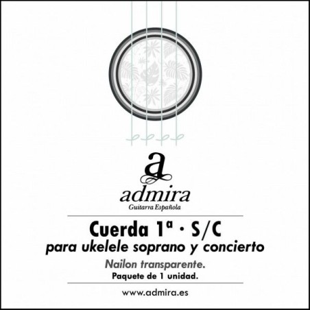 1ª Admira CA501UKSC cuerda ukelele nylon soprano/concierto