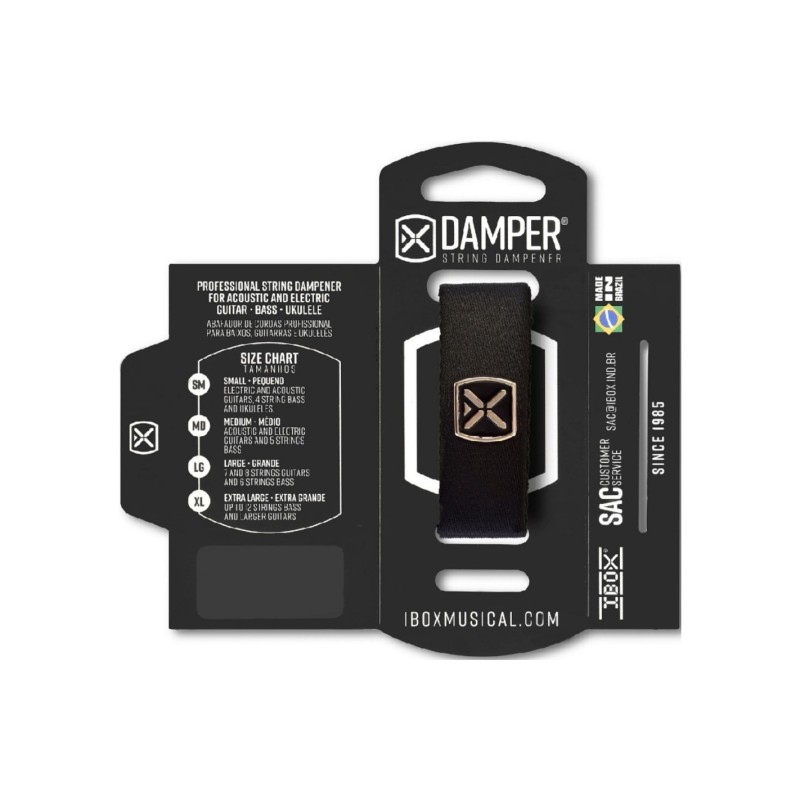 Ibox Damper DTMD20 Medium Negro Amortiguador de Cuerdas