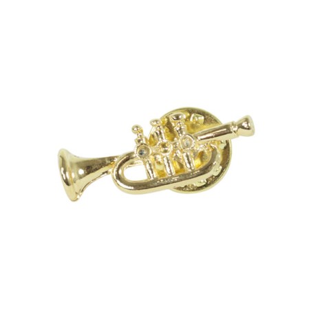 Pin trompeta dorado