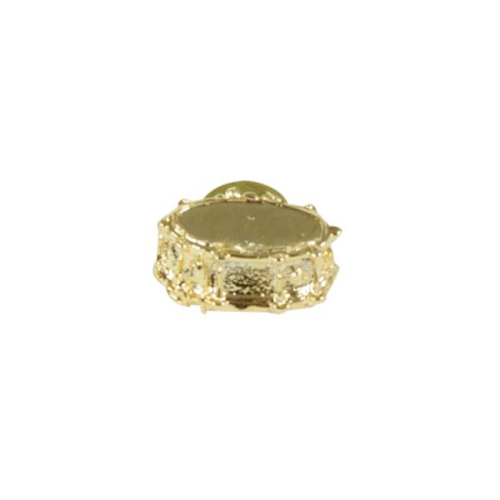 Pin tambor dorado