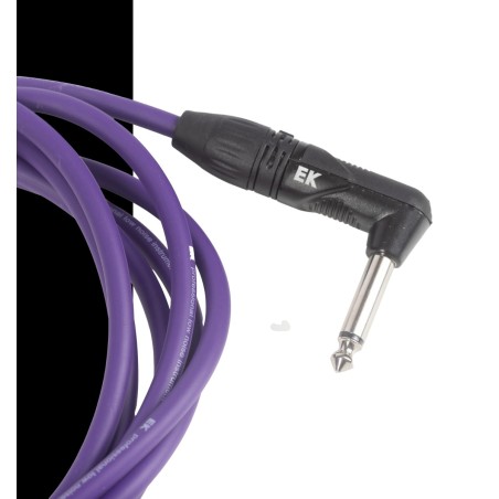 EK Audio PJJ0066VT jack - acodado 6 m violeta