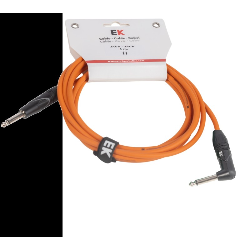 EK Audio PJJ0066OR jack - acodado 6 m naranja