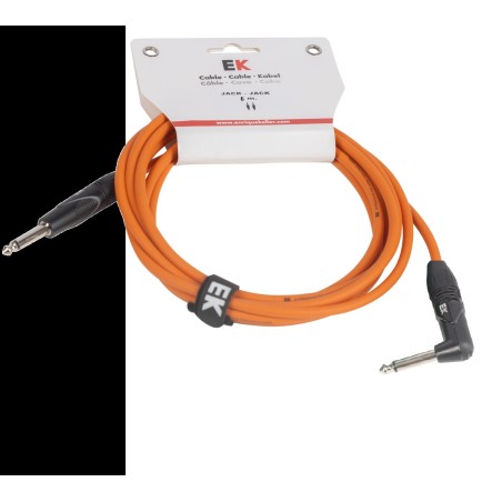 EK Audio PJJ0066OR jack - acodado 6 m naranja