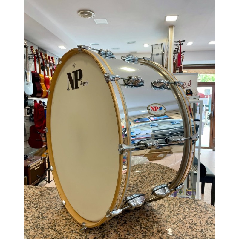 NP 55663 66x30 cm Bombo Banda forrado plata (liquidación)