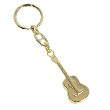Llavero Guitarra Española Dorado