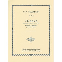 Sonate - G. P Telemann - Saxofon soprano y piano - Leduc