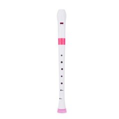 Nuvo Recorder Flauta Dulce Rosa Y Blanca N-310RDPKB