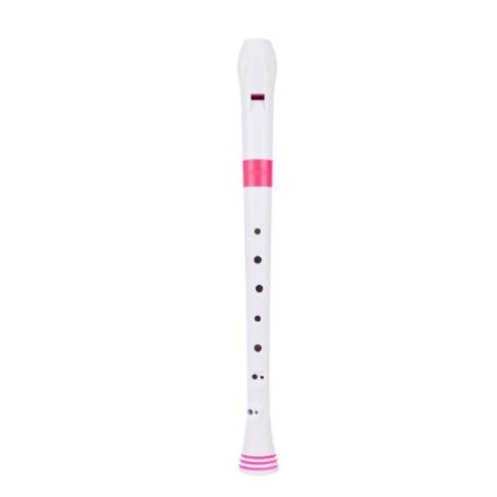 Nuvo Recorder Flauta Dulce Rosa Y Blanca N-310RDPKB