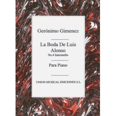 G. Gimenez La Boda De Luis Alonso Para Piano Nº 4 Intermedio