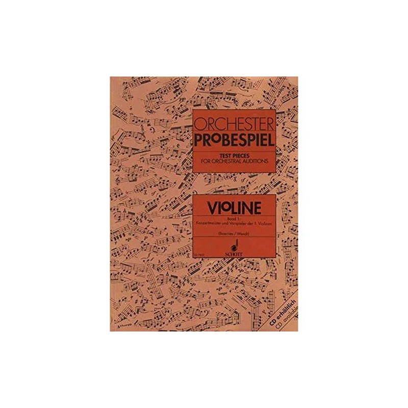 Schott Orchester Probespiel Violin vol.1