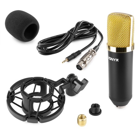Vonyx CM400N Microfono de condensador Negro/Oro
