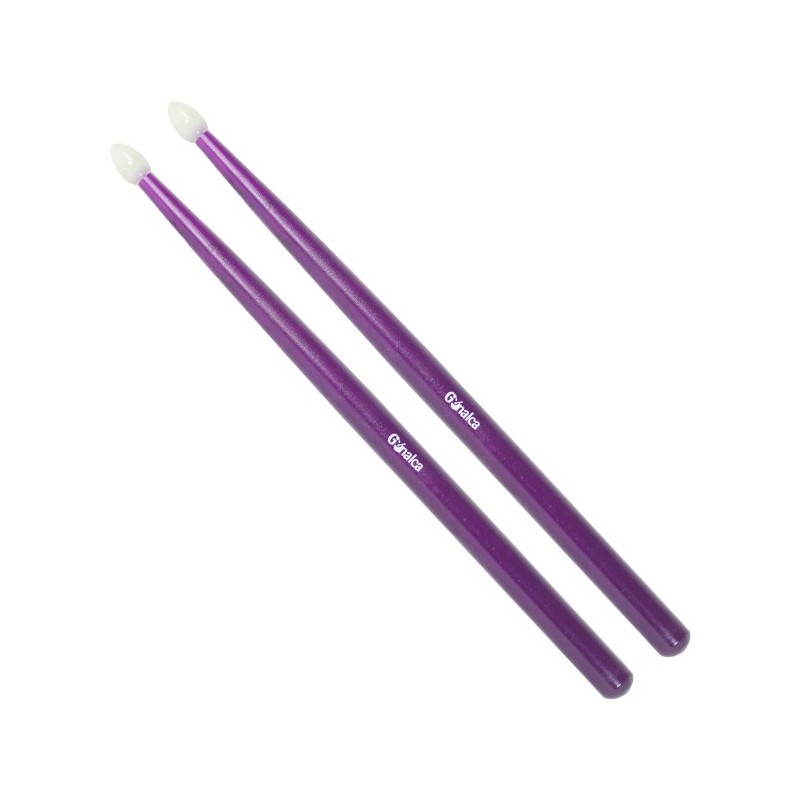 Ortola 02081 Baqueta Tambor Bola Nylon Duro Morado Claro