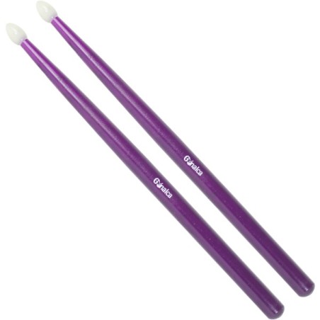 Ortola 02081 Baqueta Tambor Bola Nylon Duro Morado Claro
