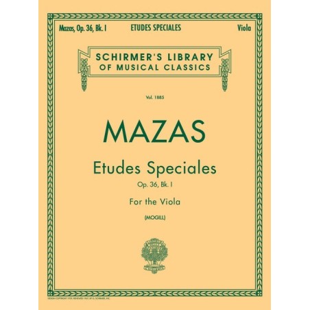 Mazas - Estudio Especiales Opus 36, Viola Book I