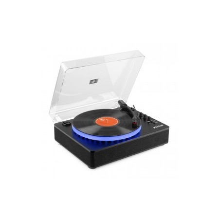 Fenton RP162LED Tocadiscos Con Bt In/Out Negro