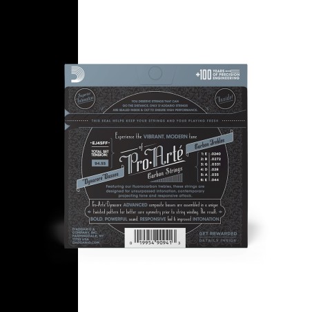 DAddario EJ45FF Clásica Carbono Tensión normal