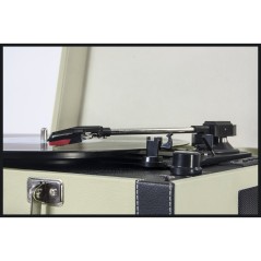 Madison Maletin Giradiscos Con Bluetooth, USB, SD Y Funcion Grabacion - Crema