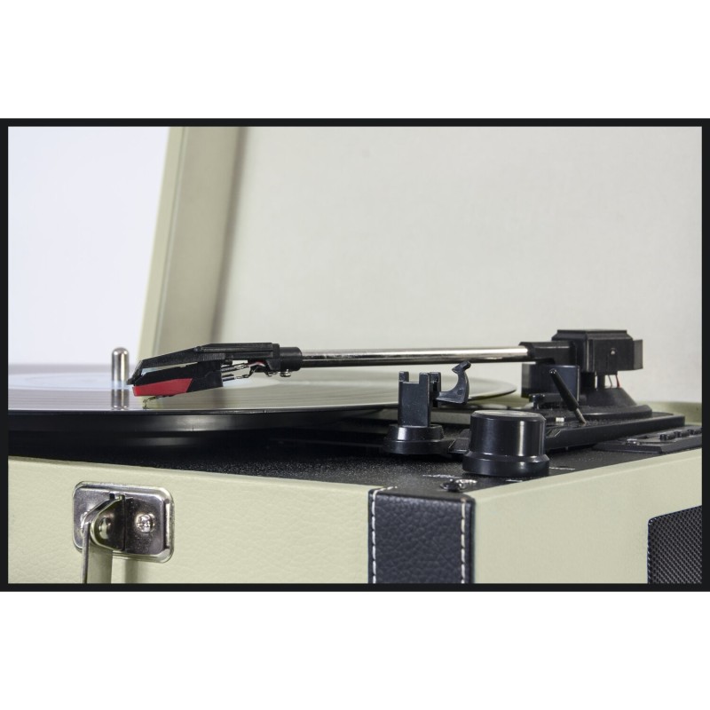 Madison Maletin Giradiscos Con Bluetooth, USB, SD Y Funcion Grabacion - Crema