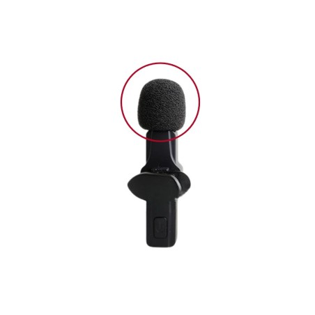 Antiviento Microfono Lavalier Inalámbrico