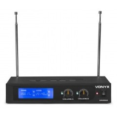Vonyx WM55B Microfono VHF 2CH 2BP + Headset