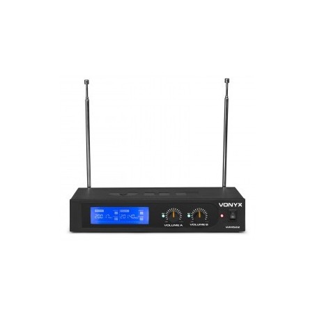Vonyx WM55B Microfono VHF 2CH 2BP + Headset