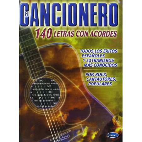 El cancionero guitarra - 140 Letras con acordes